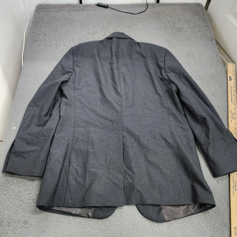 Brooks Brothers Suit Jacket Mens 46 Gray Wool 346 2 Button Blazer Classic Fit